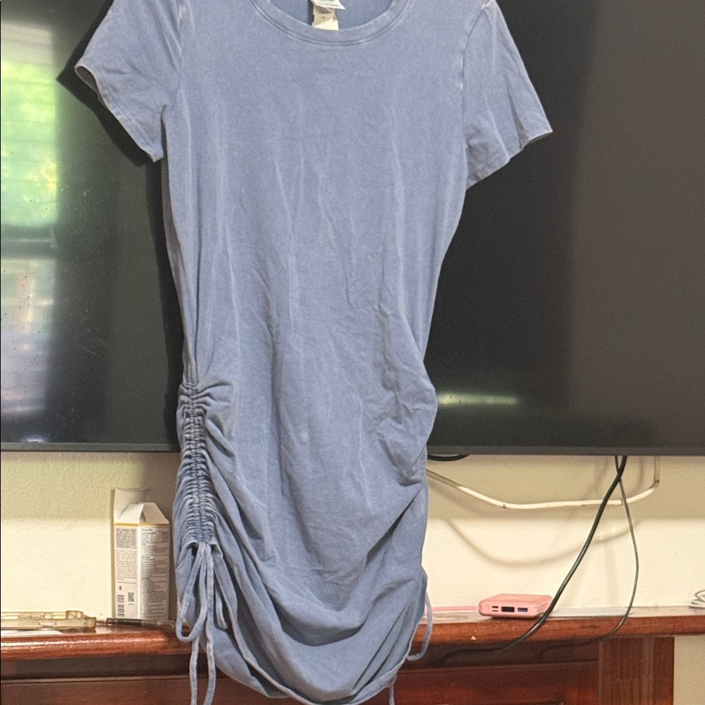 PINK Victoria's Secret Light Blue Crewneck Tee